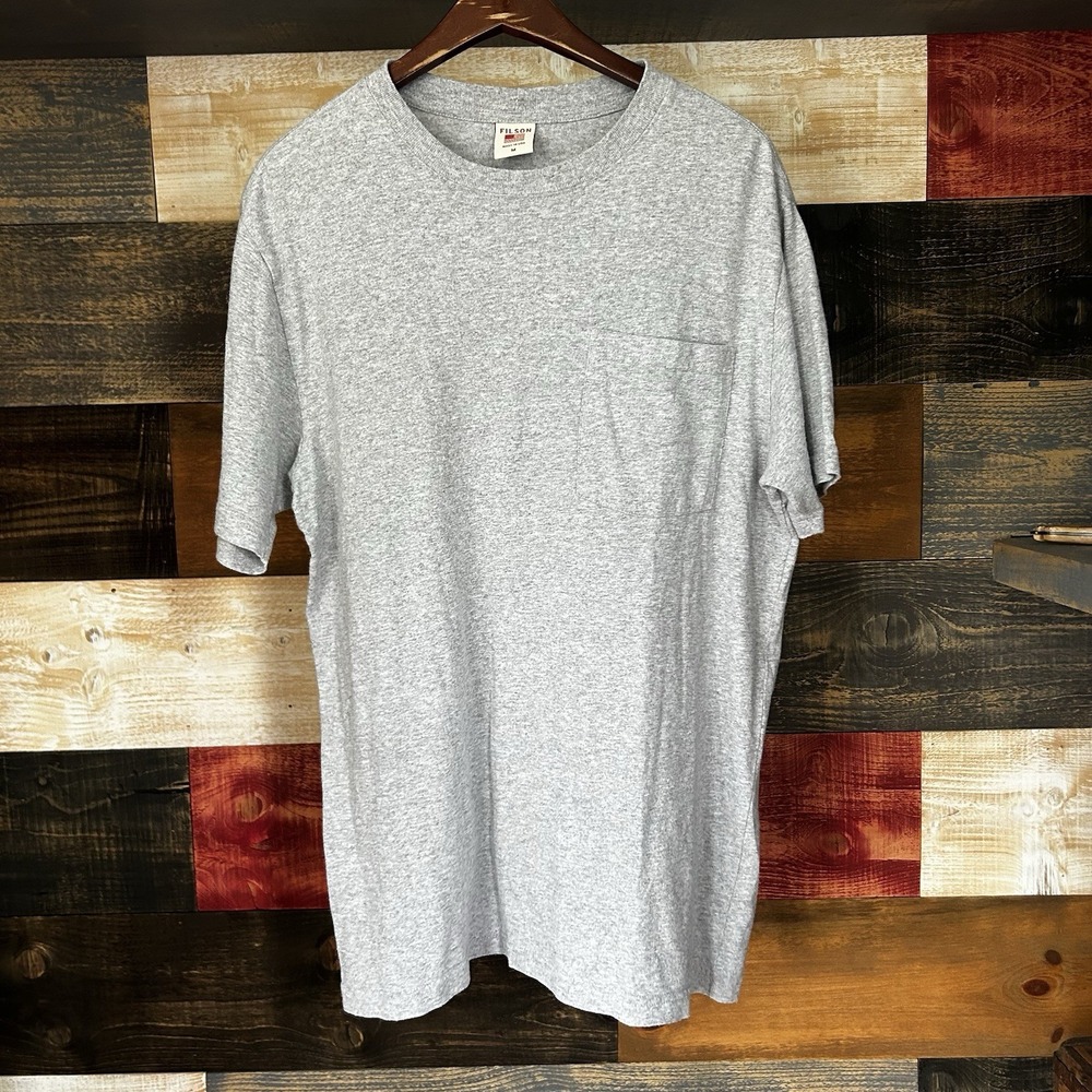 CC Filson Pocket T Shirt Grey Medium Cotton Men's